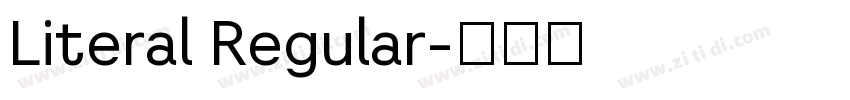 Literal Regular字体转换